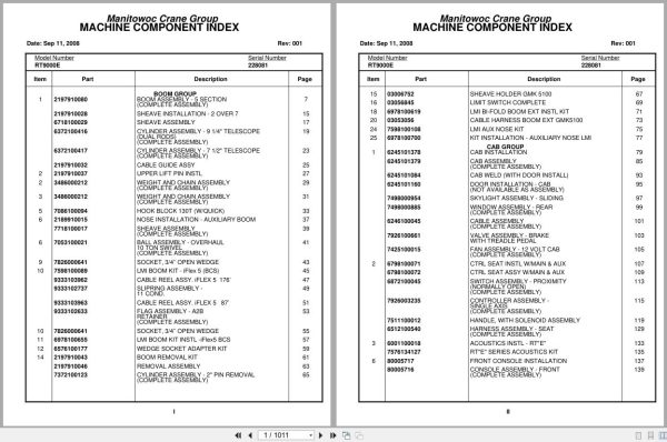 Grove Crane RT9000E 228081 Parts Manual 2008 (1)