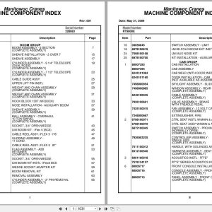 Grove Crane RT9000E 228083 Parts Manual 2009 (1)