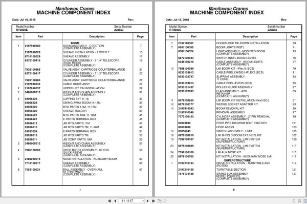 Grove Crane RT9000E 228853 Parts Manual 2018 (1)