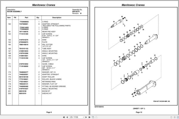 Grove Crane RT9000E 230469 Parts Manual 2010 (2)