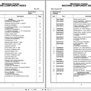 Grove Crane RT9000E 230541 Parts Manual 2011 (1)