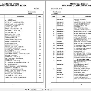 Grove Crane RT9000E 230764 Parts Manual 2012 (1)