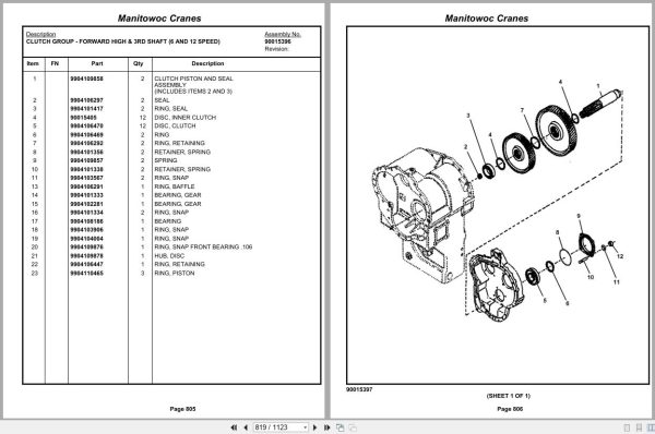 Grove Crane RT9000E 230764 Parts Manual 2012 (2)