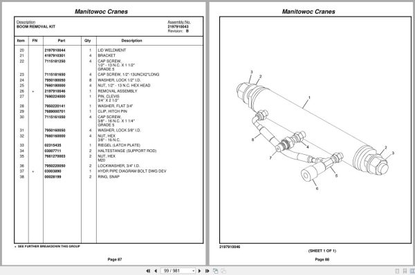 Grove Crane RT9000E 230779 Parts Manual 2009 (2)
