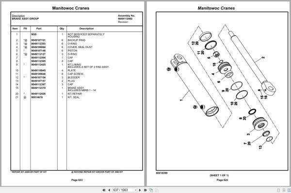 Grove Crane RT9000E 230857 Parts Manual 2018 (2)
