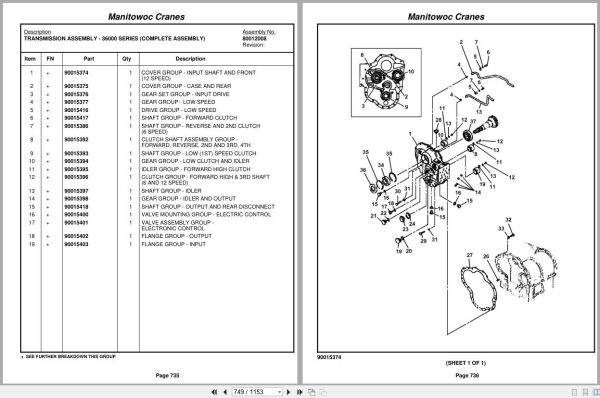 Grove Crane RT9000E 231519 Parts Manual 2011 (2)