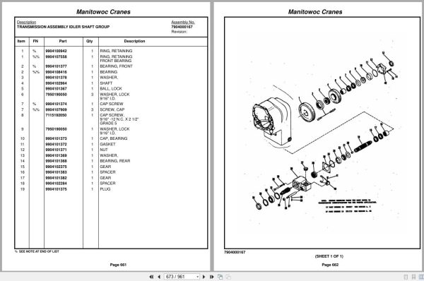 Grove Crane RT9100 220159 Parts Manual 2014 (2)