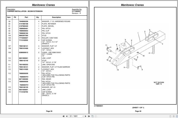 Grove Crane RT9100 220355 Parts Manual 2014 (2)