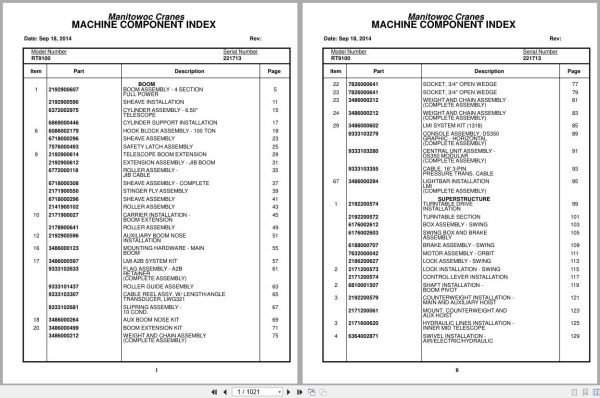 Grove Crane RT9100 221713 Parts Manual 2014 (1)