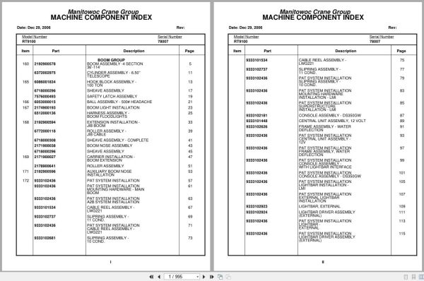 Grove Crane RT9100 78007 Parts Manual 2006 (1)