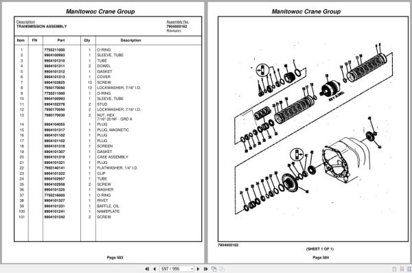 Grove Crane RT9100 78007 Parts Manual 2006 (2)