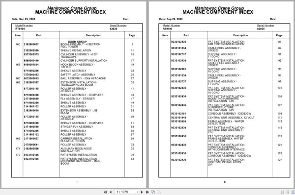 Grove Crane RT9100 82925 Parts Manual 2006 (1)