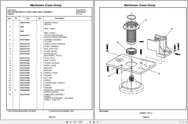 Grove Crane RT9100 82925 Parts Manual 2006 (2)