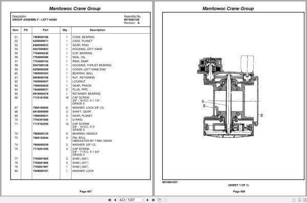 Grove Crane RT9100 86905 Parts Manual 2009 (2)