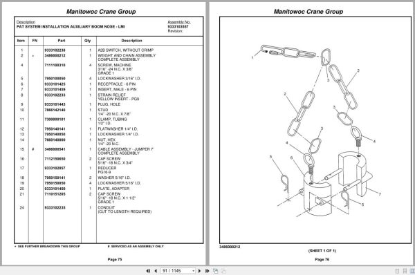 Grove Crane RT9100 87765 Parts Manual 2004 (2)