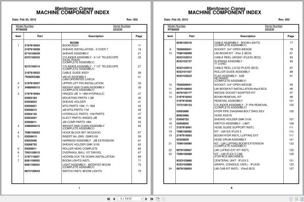 Grove Crane RT9130E 223235 Parts Manual 2015 (1)