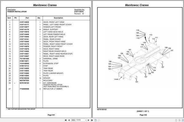 Grove Crane RT9130E 223235 Parts Manual 2015 (2)