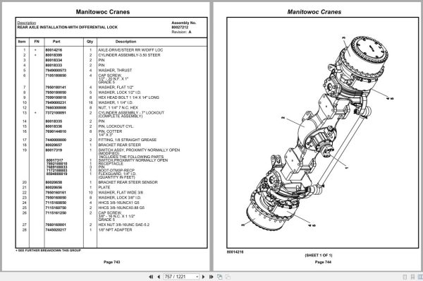 Grove Crane RT9150E 231581 Parts Manual 2019 (2)