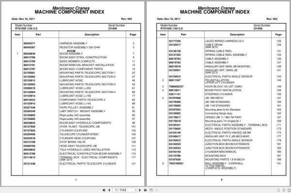 Grove Crane RT9150E 231806 Parts Manual 2011 (1)