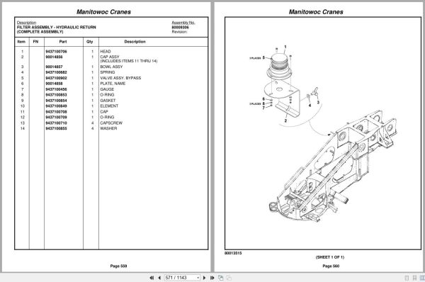 Grove Crane RT9150E 231806 Parts Manual 2011 (2)