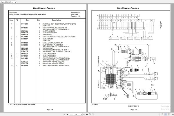 Grove Crane RT9150E 231977 Parts Manual 2012 (2)
