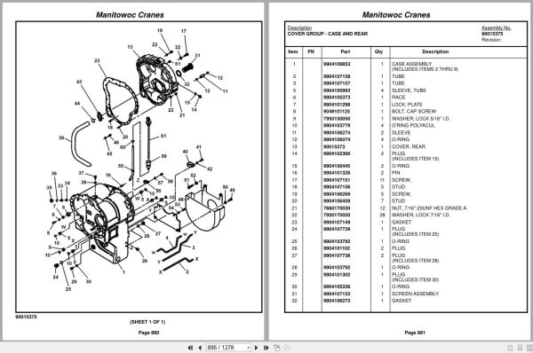 Grove Crane RT9150E 232090 Parts Manual 2015 (2)