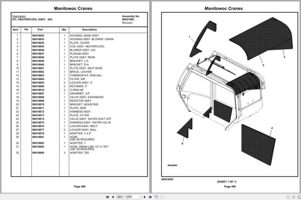 Grove Crane RT9150E 232129 Parts Manual 2019 (2)