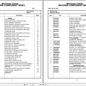 Grove Crane RT9150E 232732 Parts Manual 2012 (1)