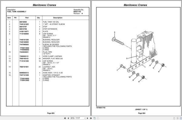 Grove Crane RT9150E 232732 Parts Manual 2012 (2)