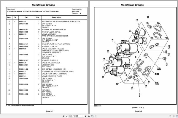 Grove Crane RT9150E 233543 Parts Manual 2012 (2)