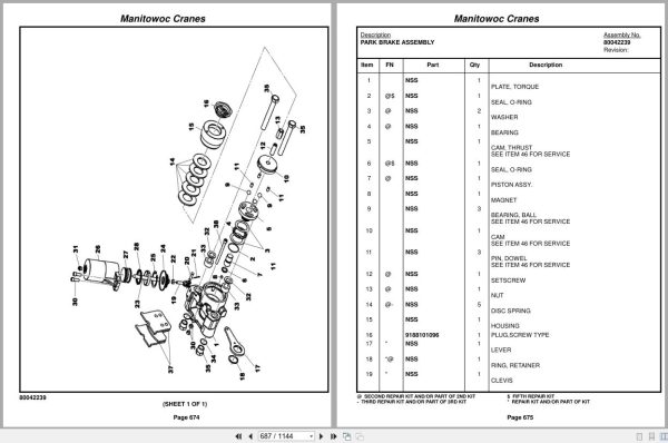 Grove Crane RT9150E 233811 Parts Manual 2014 (2)