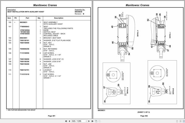 Grove Crane RT9150E 233930 Parts Manual 2013 (2)