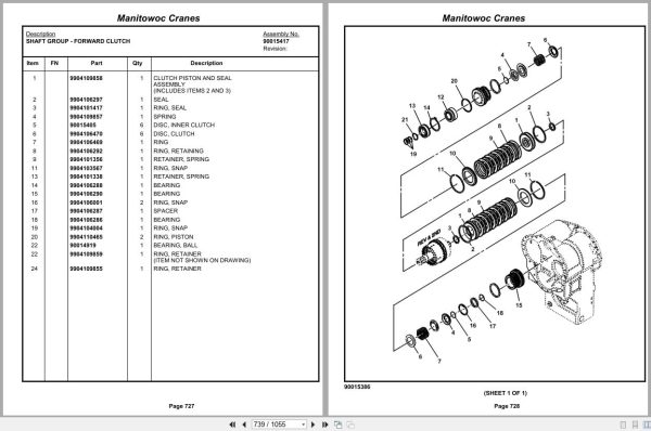 Grove Crane RT9150E 234040 Parts Manual 2013 (2)