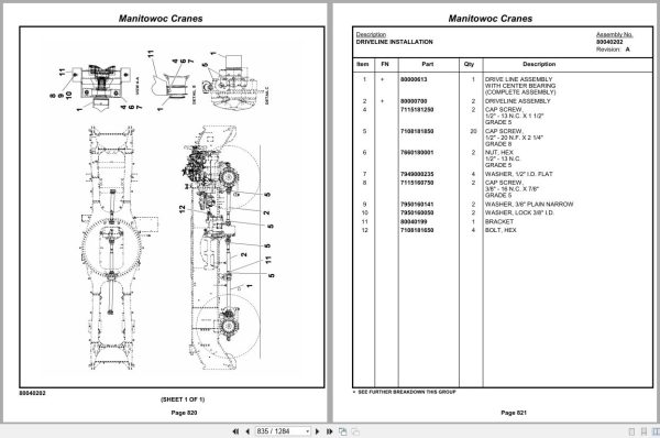 Grove Crane RT9150E 234118 Parts Manual 2014 (2)