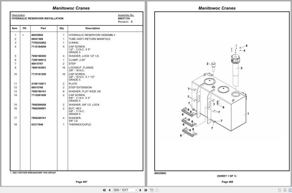 Grove Crane RT9150E 234201 Parts Manual 2013 (2)
