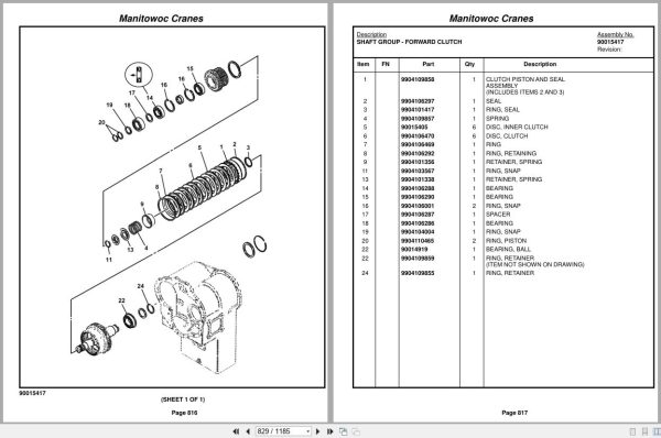 Grove Crane RT9150E 234659 Parts Manual 2014 (2)