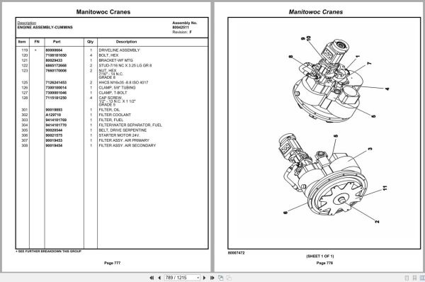 Grove Crane RT9150E 235655 Parts Manual 2018 (2)