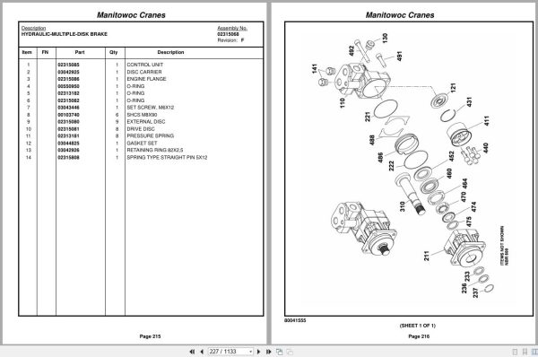 Grove Crane RT9150E 235814 Parts Manual 2016 (2)