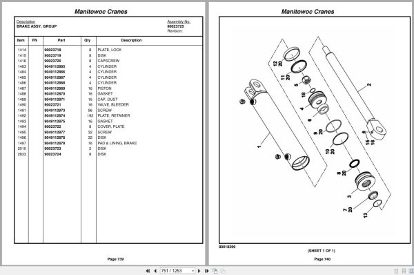 Grove Crane RT9150E 236138 Parts Manual 2018 (2)
