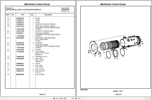 Grove Crane RT980 45158 Parts Manual 2005 (2)
