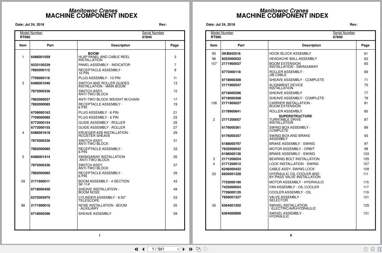 Grove Crane RT990 67840 Parts Manual 2018 (1)