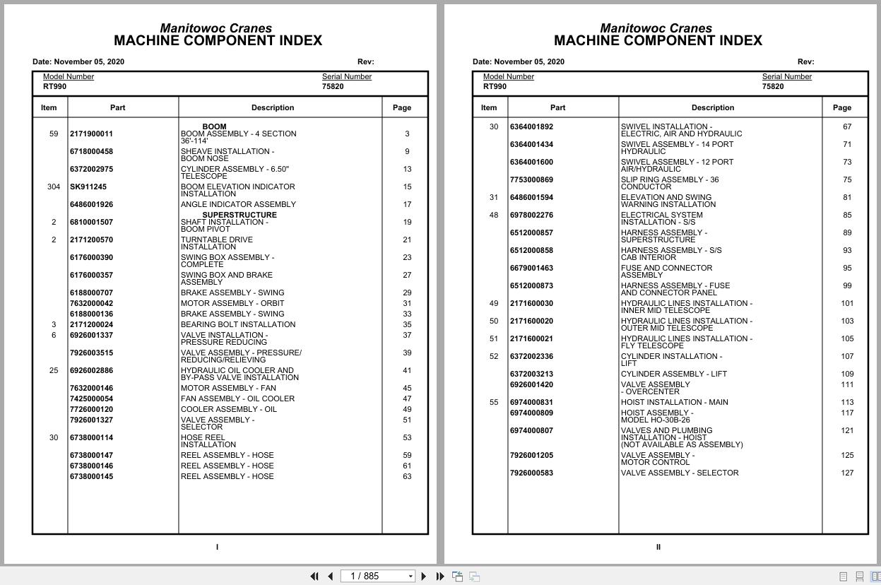 Grove Crane RT990 75820 Parts Manual 2020 (1)