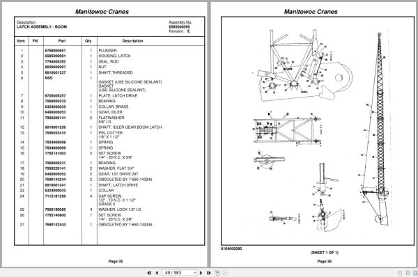 Grove Crane TM1275 35648 Parts Manual (2)