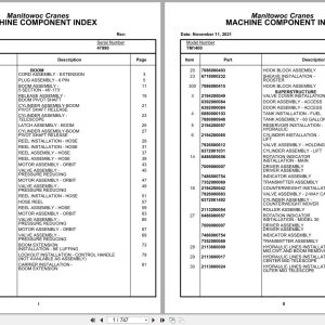 Grove Crane TM1400 47990 Parts Manual (1)