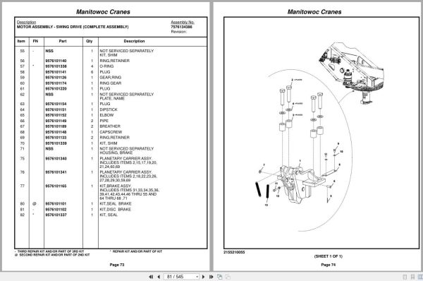 Grove Crane TM500E 2 230898 Parts Manual (2)