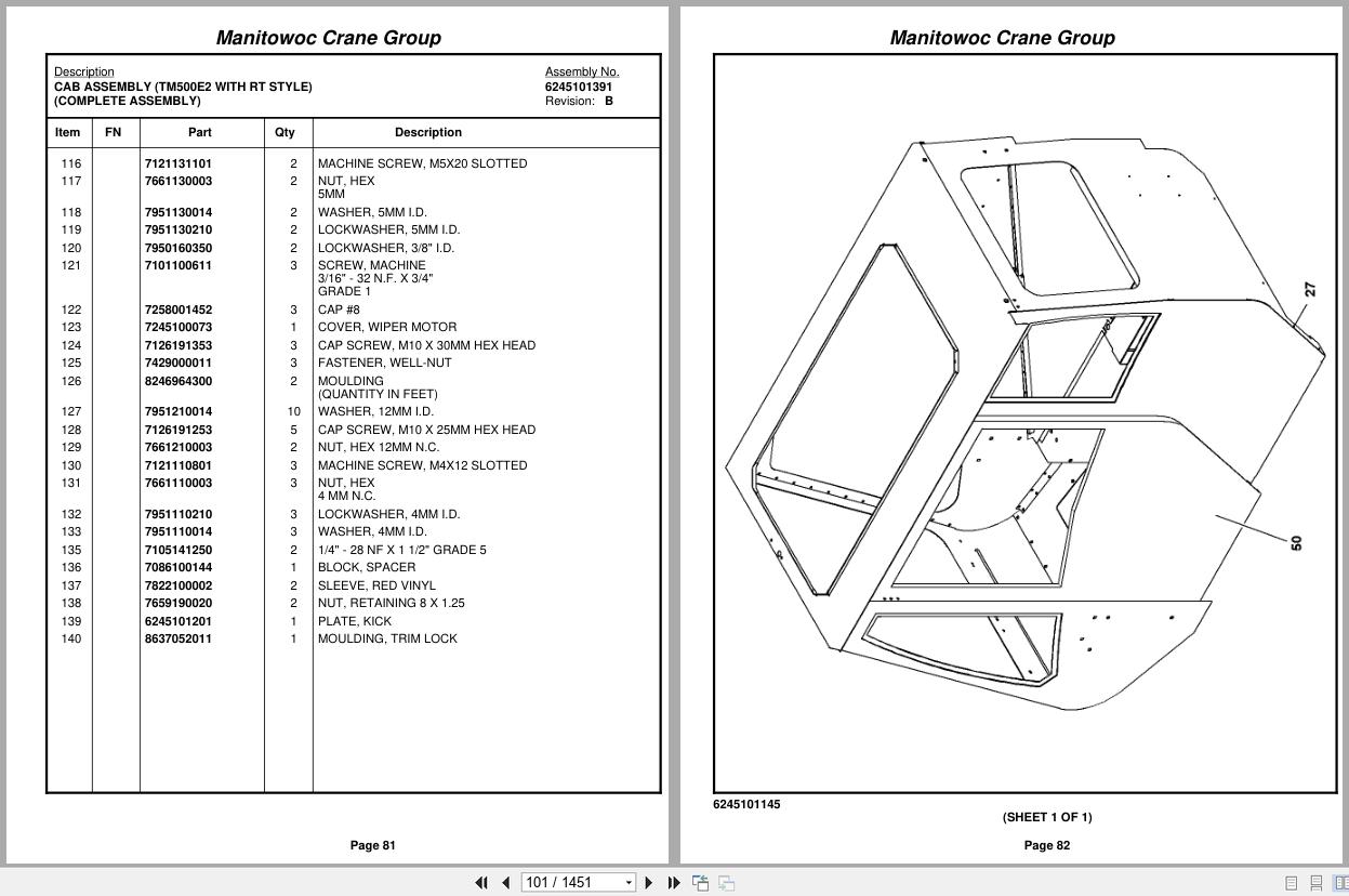 Grove Crane TM500E 2 45 Ton 229074 Parts Manual (2)