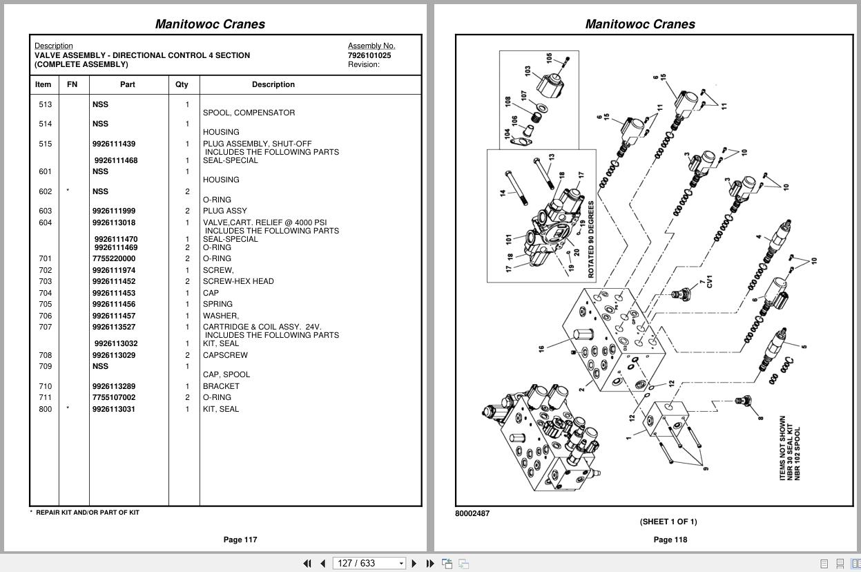 Grove Crane TM500E 2 45 Ton 229213 Parts Manual (2)