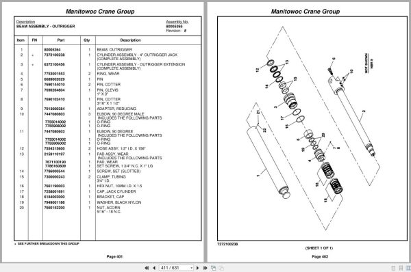 Grove Crane TM500E 2 45 Ton 229555 Parts Manual (2)