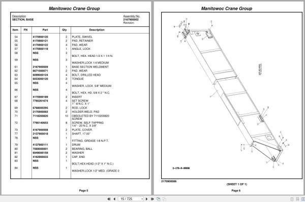 Grove Crane TM650T 30548 Parts Manual (2)