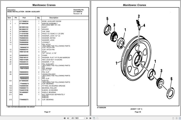 Grove Crane TM8100 73328 Parts Manual (2)